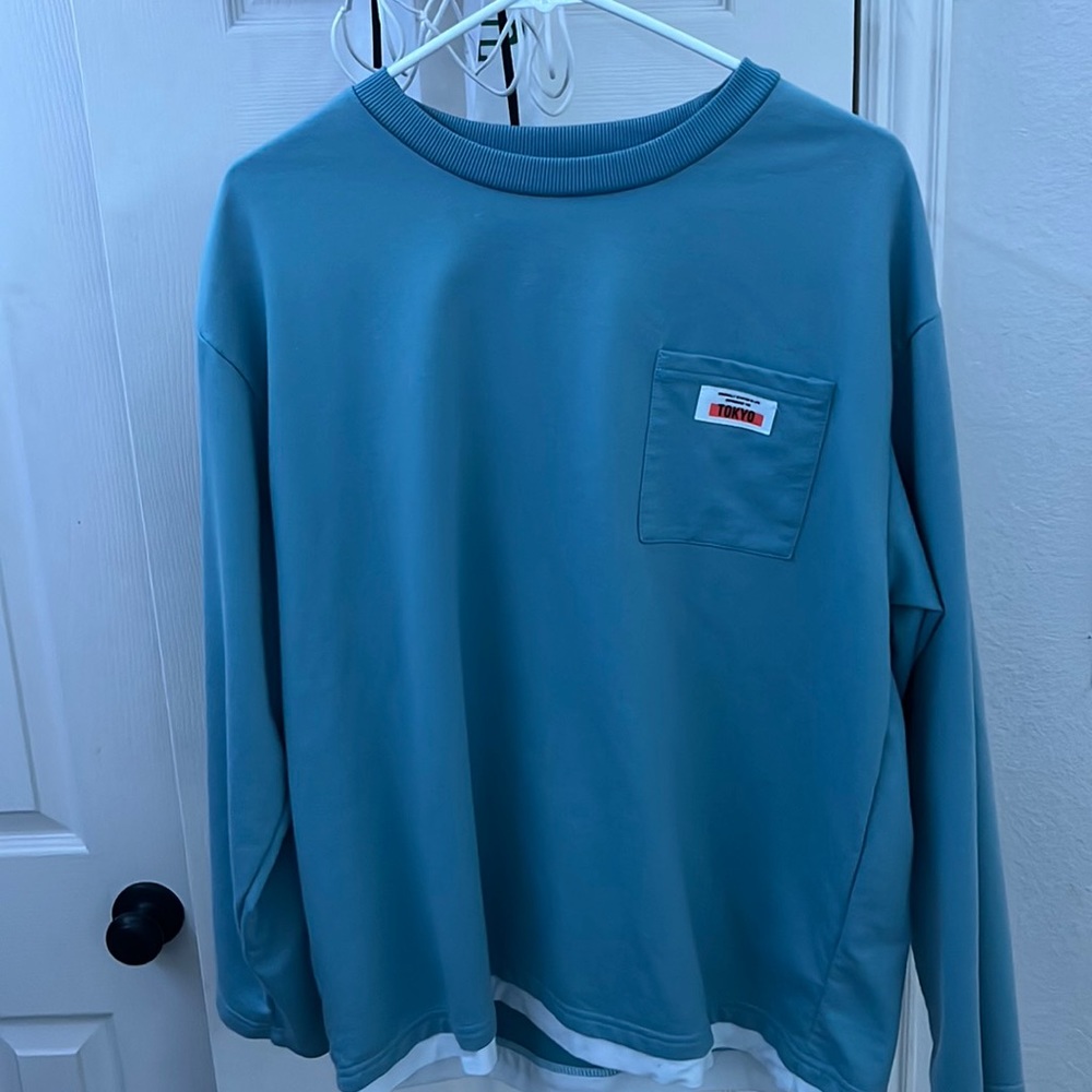 Blue SHEIN crewneck